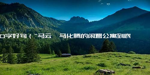 1～10字好句（“马云、马化腾的闲置公寓到底是怎样的存在？” 马云马化腾的豪宅究竟如何空置？)